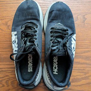 Hoka One One Carbon X Women's Black & White Athletic Running Shoes Sz 9